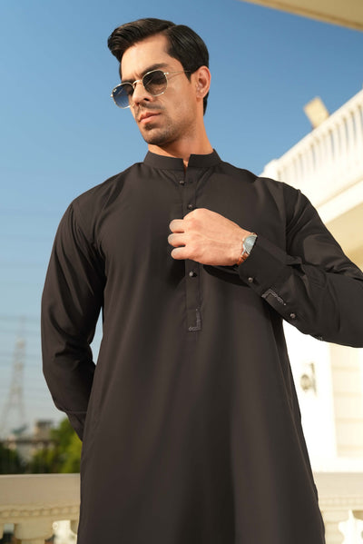 Stitched Shalwar Kameez (SPSB17) Dark Brown