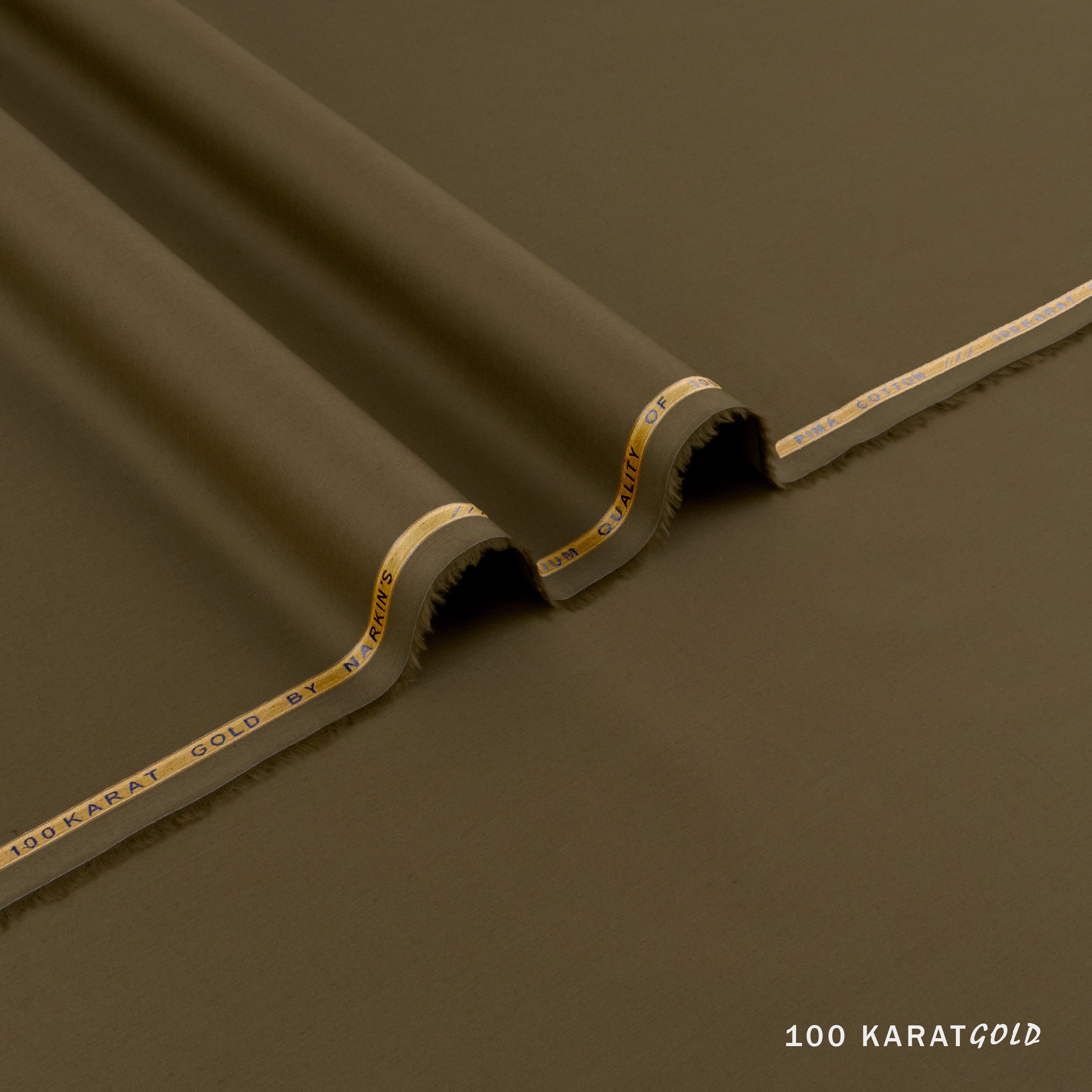 100 Karat Gold - 100% American PIMA Cotton (4.5 Mtr)