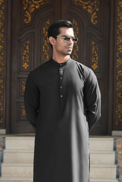 Stitched Shalwar Kameez (SPSB03) Black