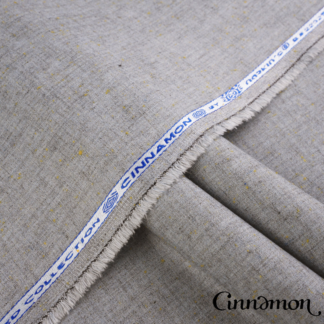 Premium Cinnamon winter wash & wear fabric in woolen textured finish