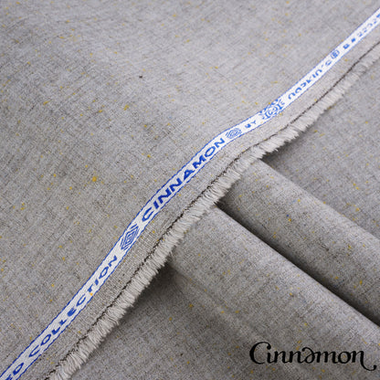 Premium Cinnamon winter wash & wear fabric in woolen textured finish