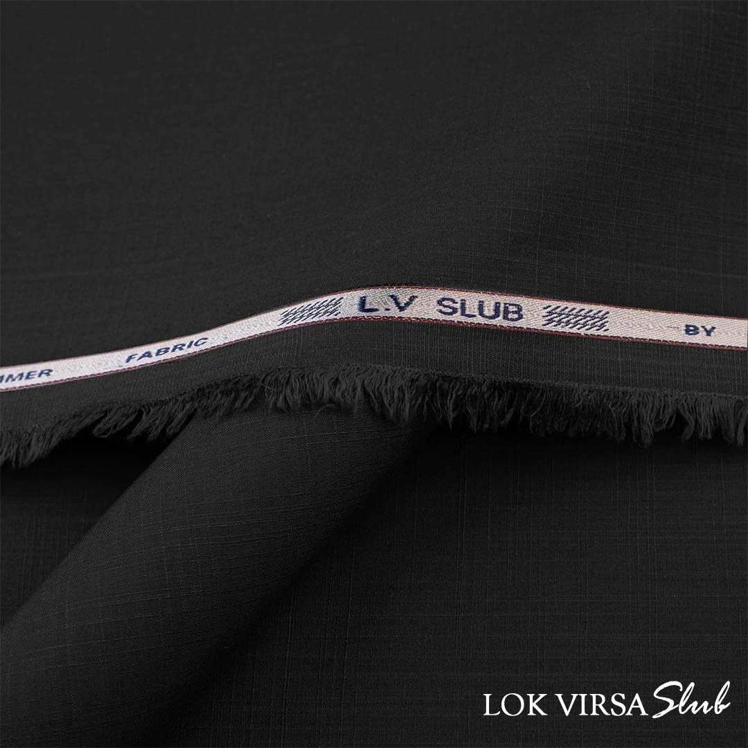 Lok Virsa Slub textured wash & wear fabric with soft finish and durable compact yarn weave in rich color shades