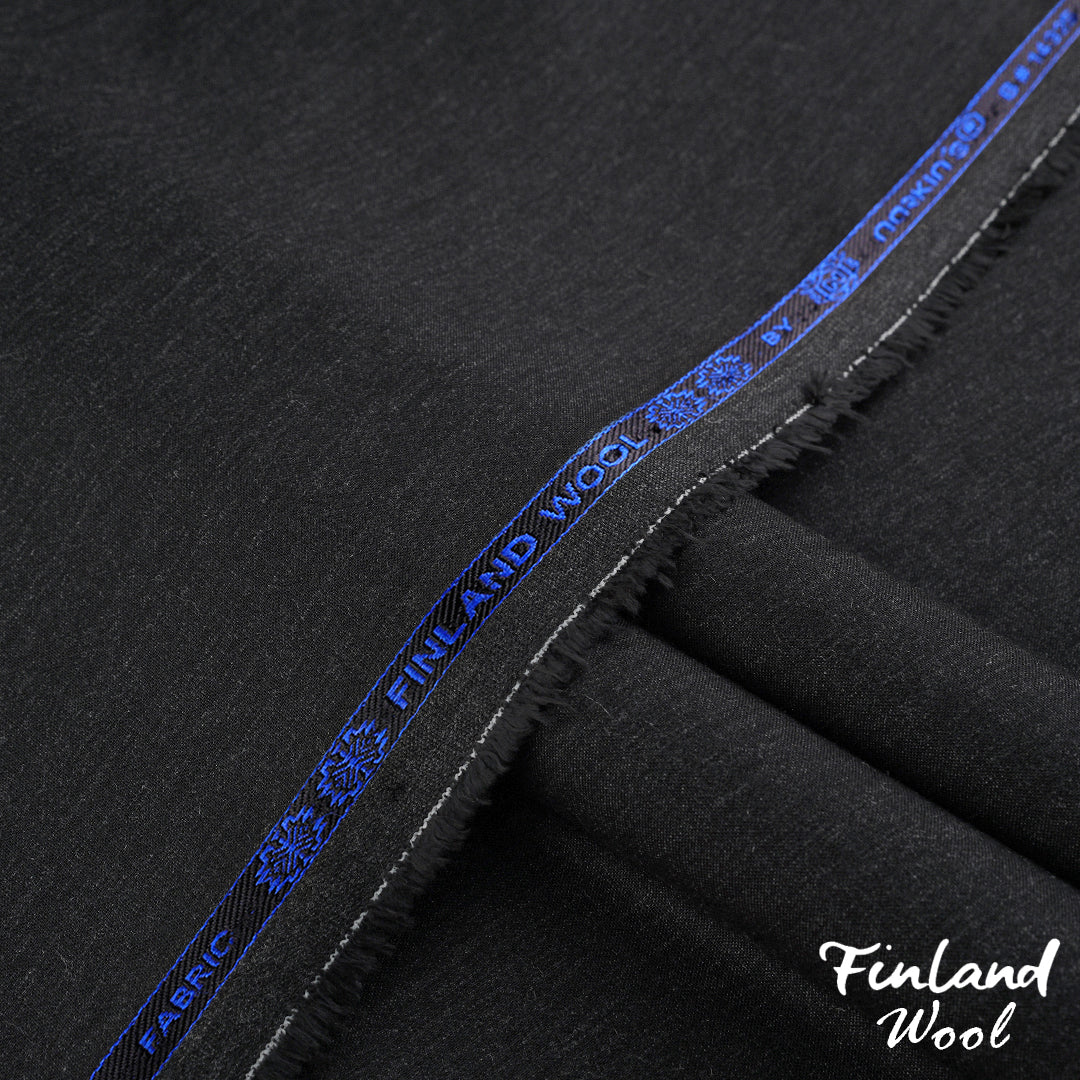 Finland Wool unstitched winter wash & wear woolen fabric in dark winter tones with a soft, wrinkle-free finish 