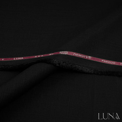 una unstitched winter wash & wear fabric with textured slubby finish in elegant winter colors