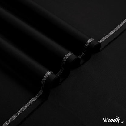 Prada unstitched winter fabric by Narkin's, 100% cotton, soft texture, medium weight, ideal for light to moderate winter wear.