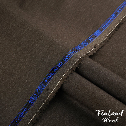 Finland Wool unstitched winter wash & wear woolen fabric in dark winter tones with a soft, wrinkle-free finish 