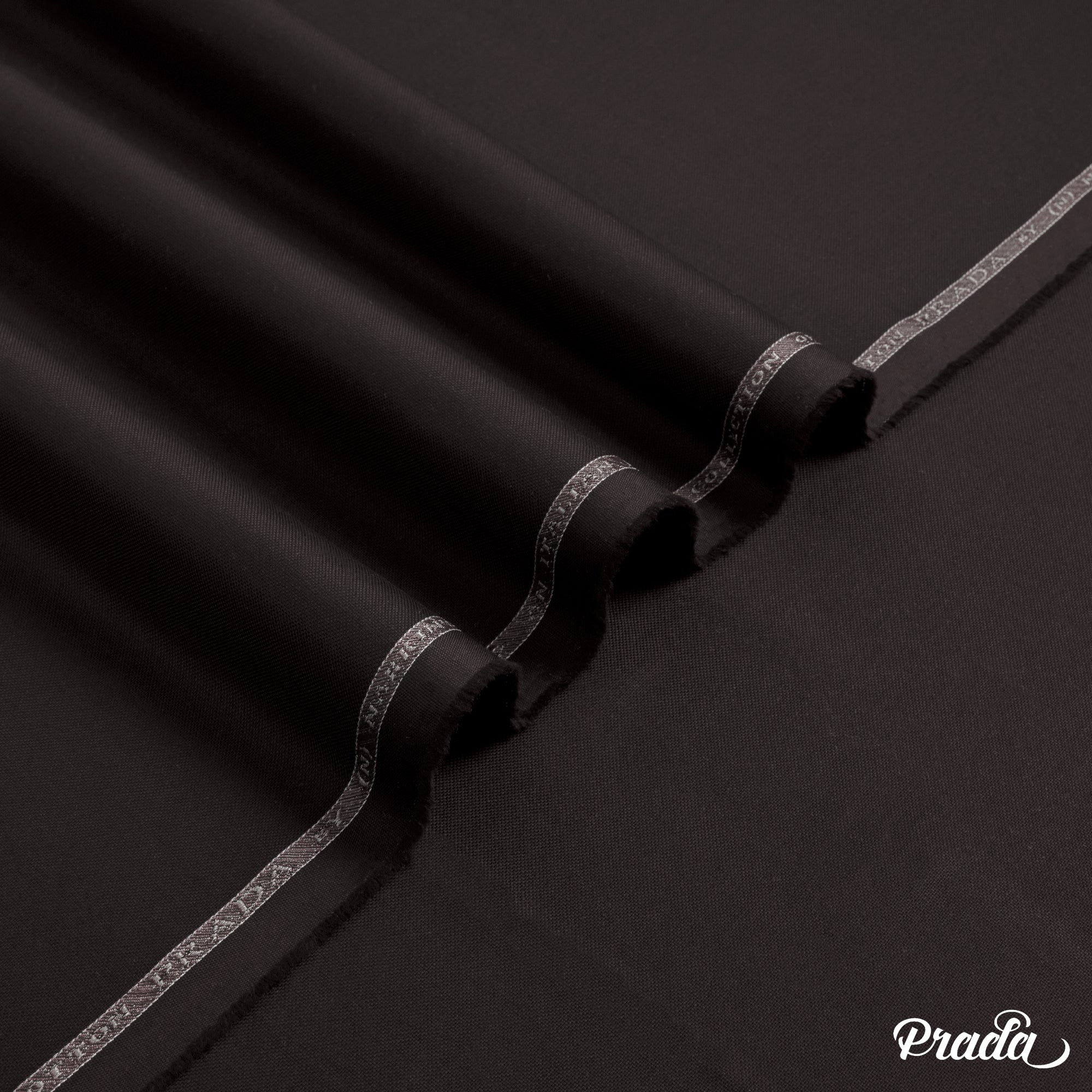 Prada unstitched winter fabric by Narkin's, 100% cotton, soft texture, medium weight, ideal for light to moderate winter wear.