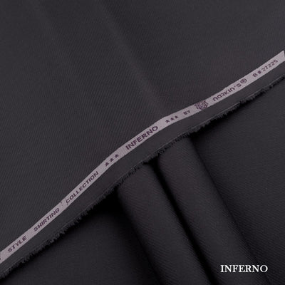Inferno Shirting wash and wear fabric with self dobby texture and rich color
