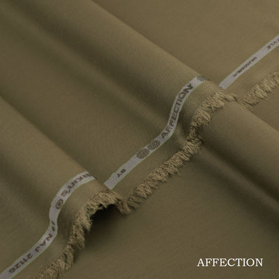 Premium Affection wash & wear blended fabric in polyester and viscose with smooth texture, elegant fall, and long-lasting fade-resistant color, ideal for ethnic wear.