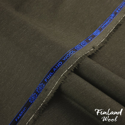 Finland Wool unstitched winter wash & wear woolen fabric in dark winter tones with a soft, wrinkle-free finish 