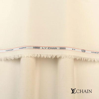 Premium LV Chain men’s unstitched fabric featuring dobby weave