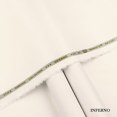 Inferno Shirting wash and wear fabric with self dobby texture and rich color