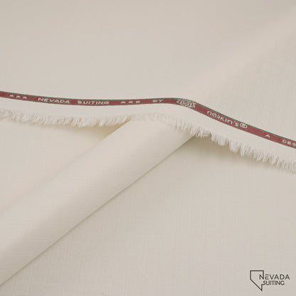 "Nevada Suiting unstitched winter fabric by Narkin's with wrinkle-free texture, medium weight, and soft finish