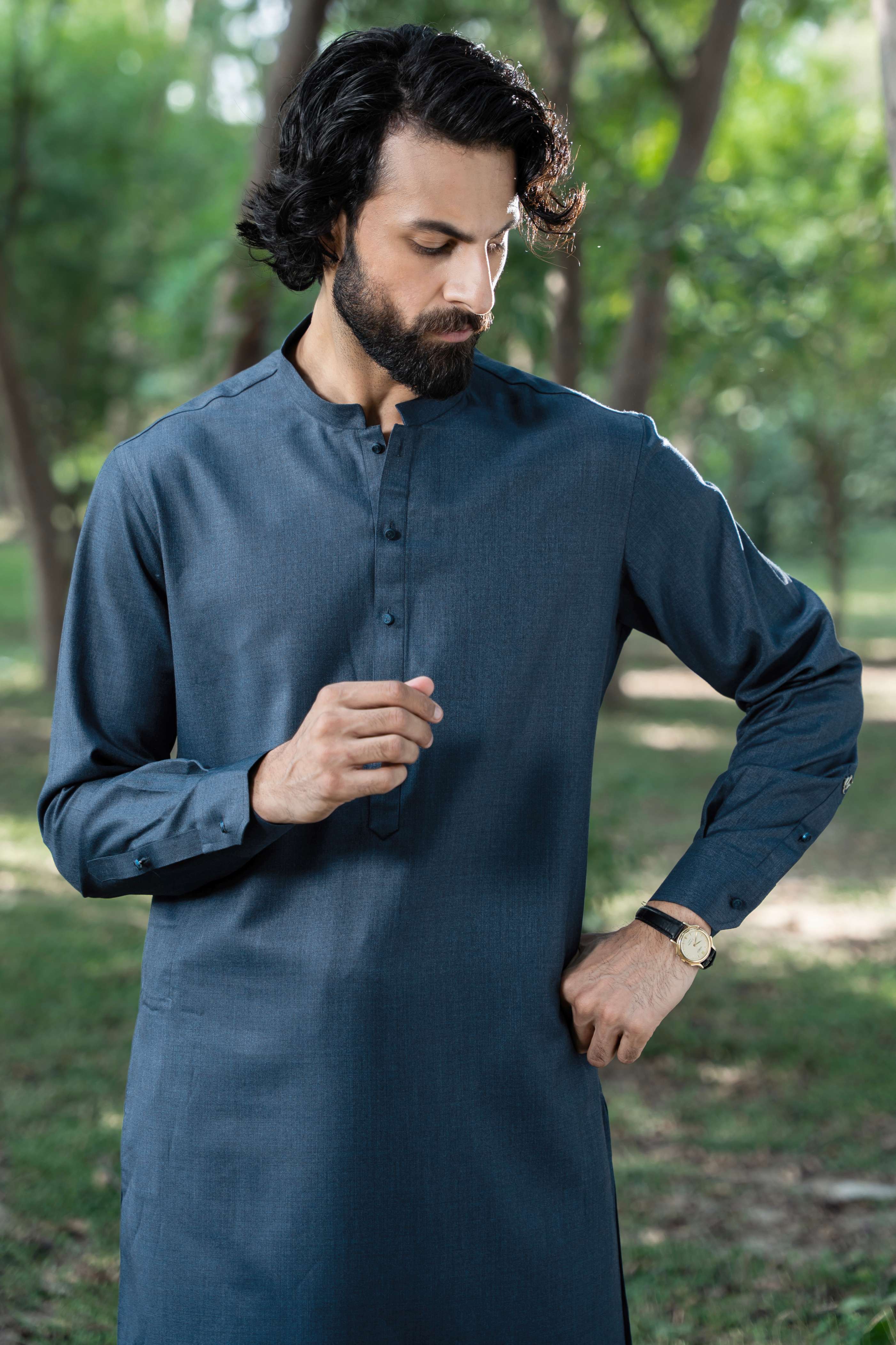 Stitched Shalwar Kameez (SWS24) Blue
