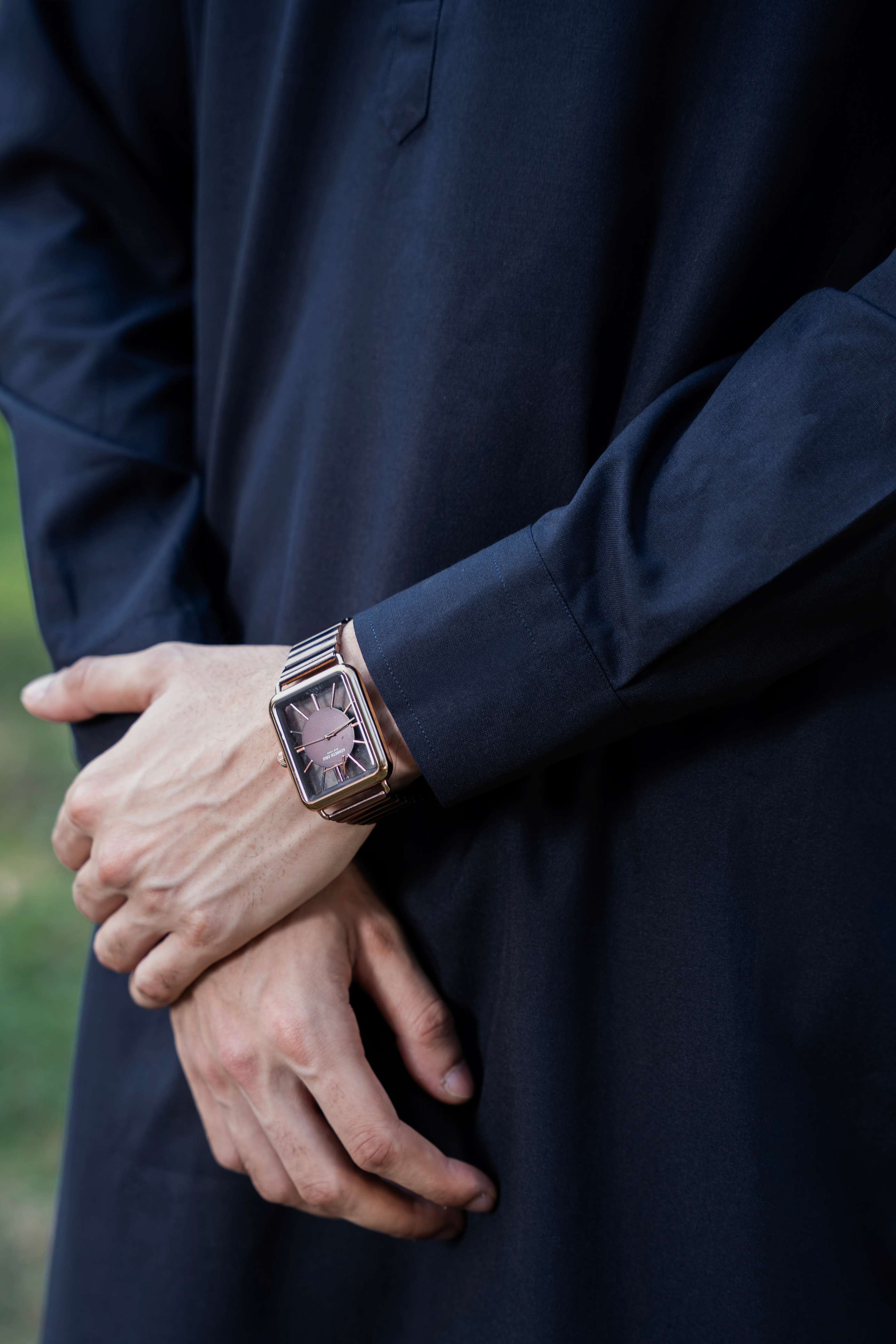 Stitched Shalwar Kameez (SWS19) Navy Blue