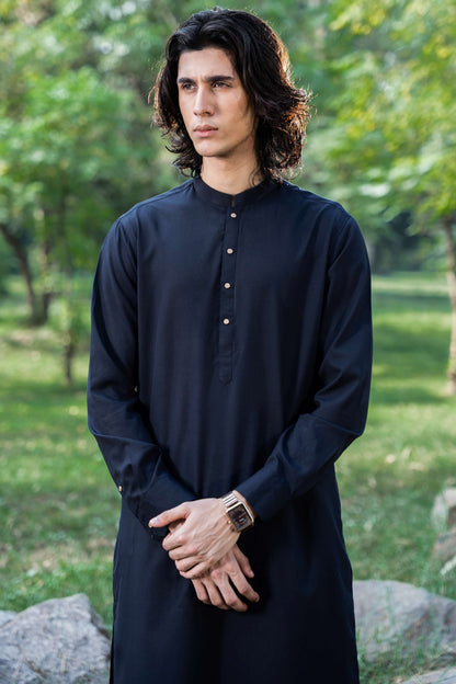 Stitched Shalwar Kameez (SWS19) Navy Blue
