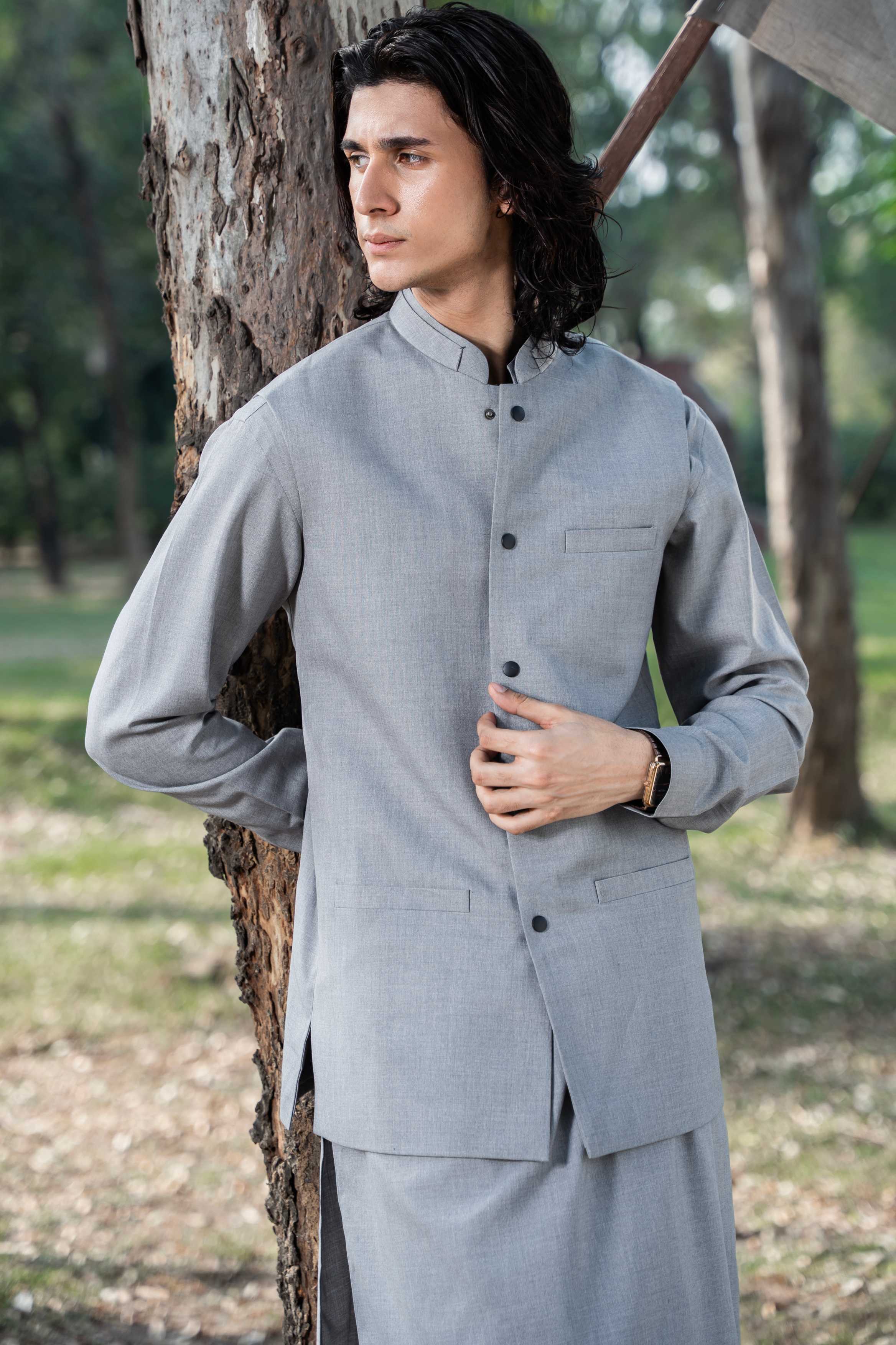 Waist Coat - Silver (NWC56)