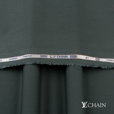 Premium LV Chain men’s unstitched fabric featuring dobby weave