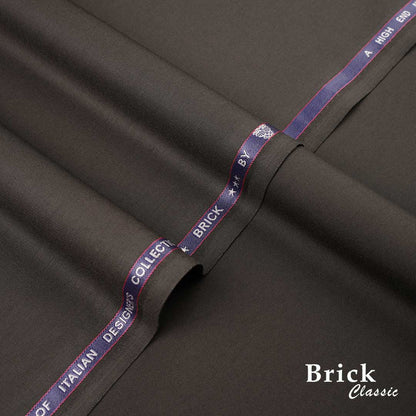 Brick Classic suiting fabric for waistcoat, coat and Shalwar Kameez outfits