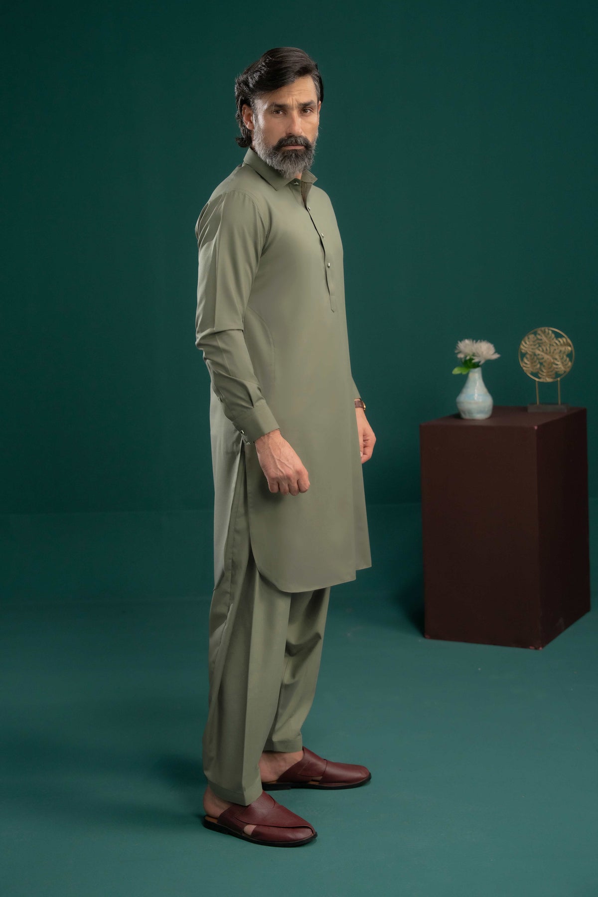 Light Grey - Stitched Shalwar Kameez - SWSC19