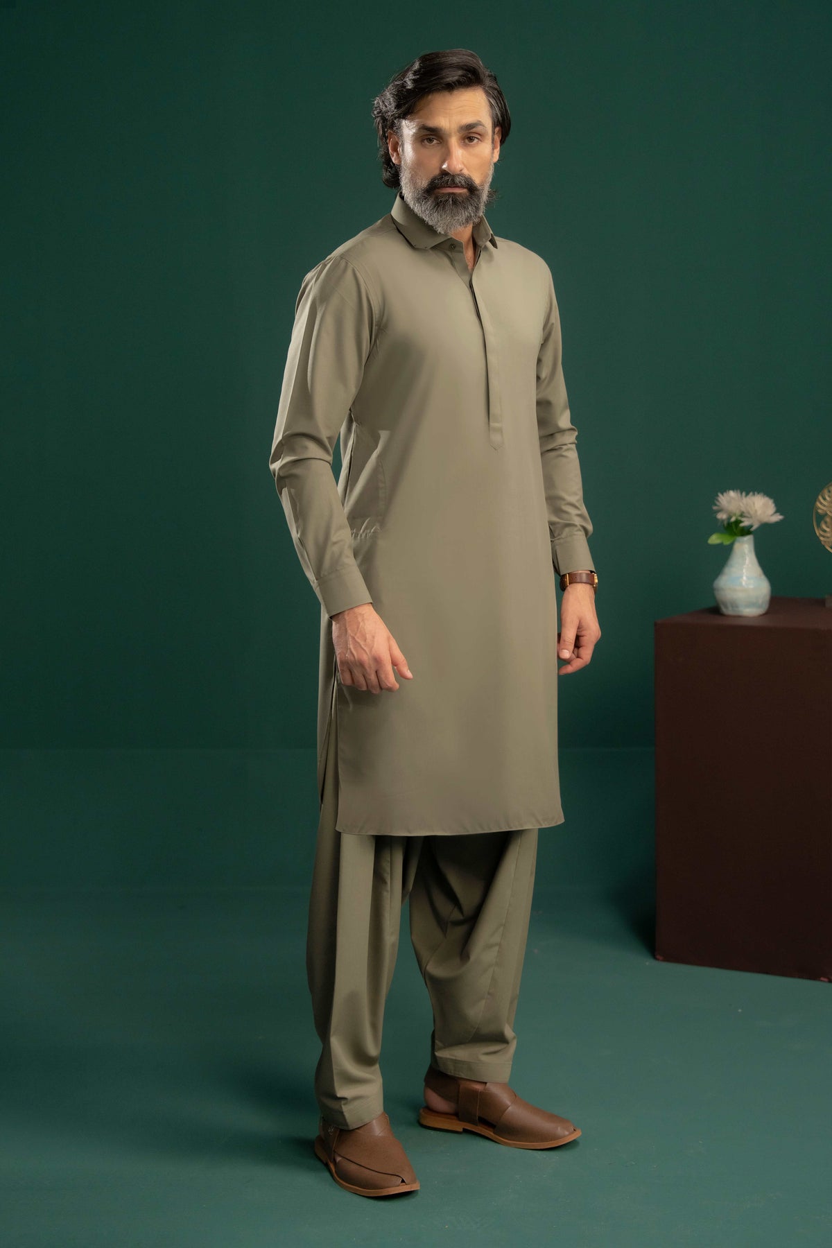 Sand - Stitched Shalwar Kameez - SWSC18