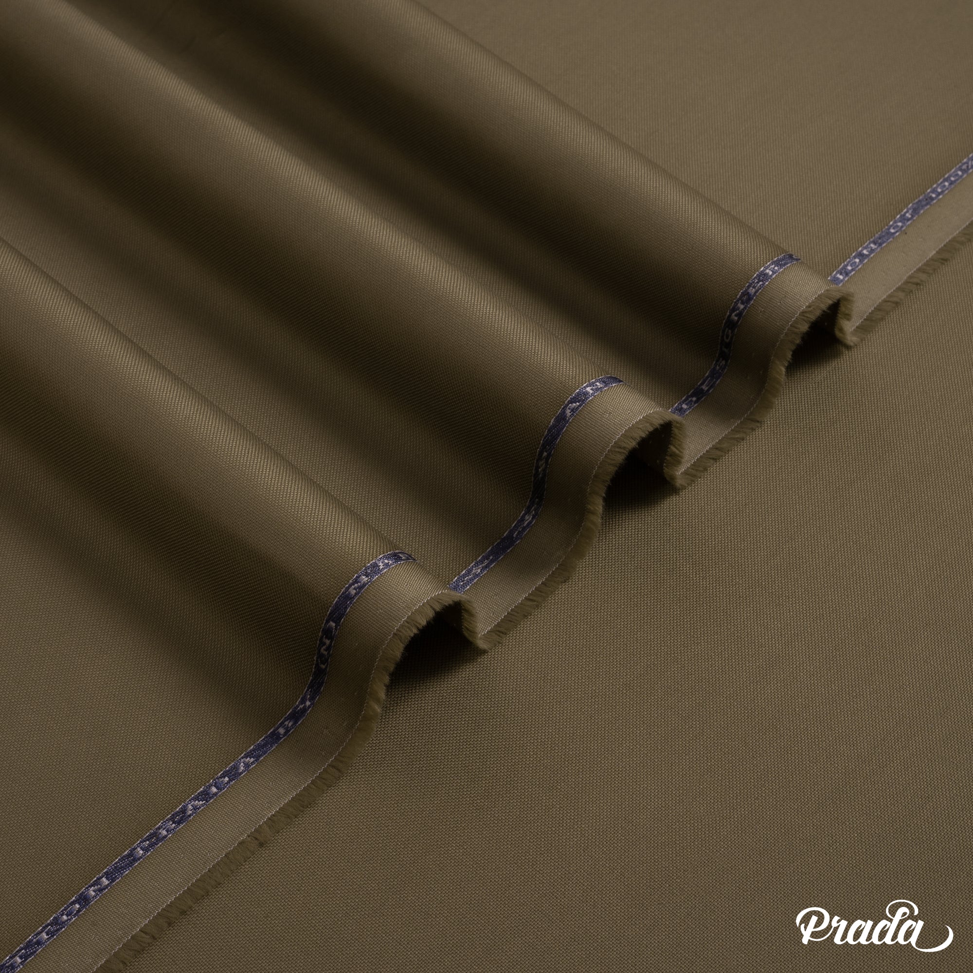 Prada unstitched winter fabric by Narkin's, 100% cotton, soft texture, medium weight, ideal for light to moderate winter wear.
