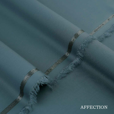 Premium Affection wash & wear blended fabric in polyester and viscose with smooth texture, elegant fall, and long-lasting fade-resistant color, ideal for ethnic wear.