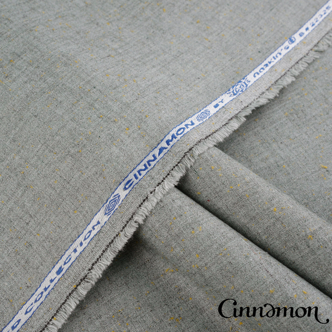 Premium Cinnamon winter wash & wear fabric in woolen textured finish