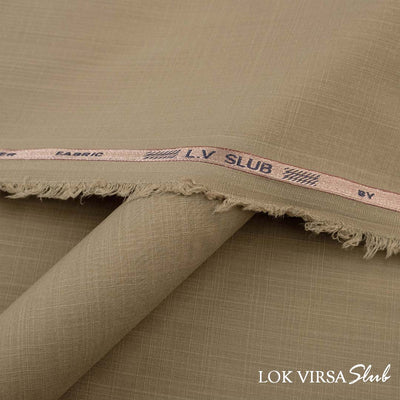 Lok Virsa Slub textured wash & wear fabric with soft finish and durable compact yarn weave in rich color shades