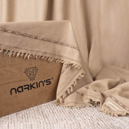 Woolen Shawl - 005 | Mid Brown