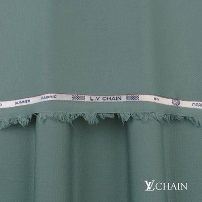 Premium LV Chain men’s unstitched fabric featuring dobby weave