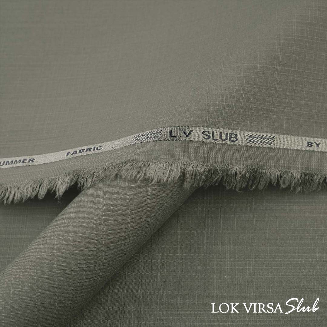 Lok Virsa Slub textured wash & wear fabric with soft finish and durable compact yarn weave in rich color shades