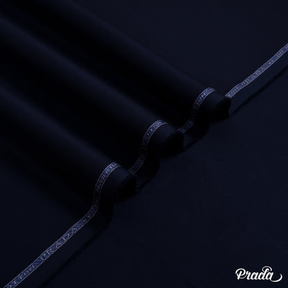 Prada unstitched winter fabric by Narkin's, 100% cotton, soft texture, medium weight, ideal for light to moderate winter wear.