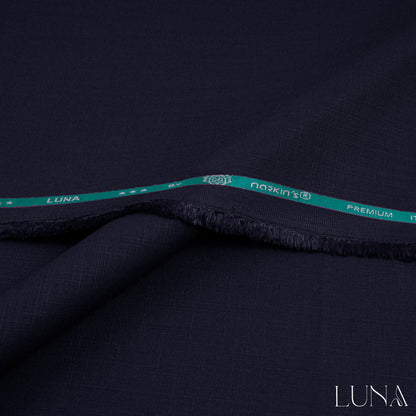una unstitched winter wash & wear fabric with textured slubby finish in elegant winter colors
