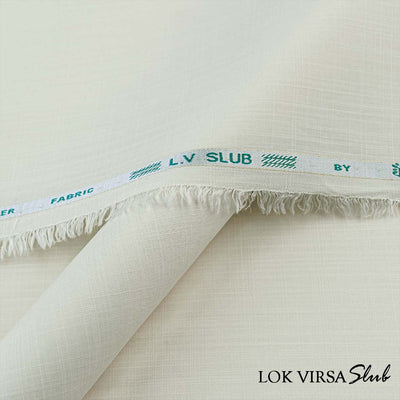 Lok Virsa Slub textured wash & wear fabric with soft finish and durable compact yarn weave in rich color shades