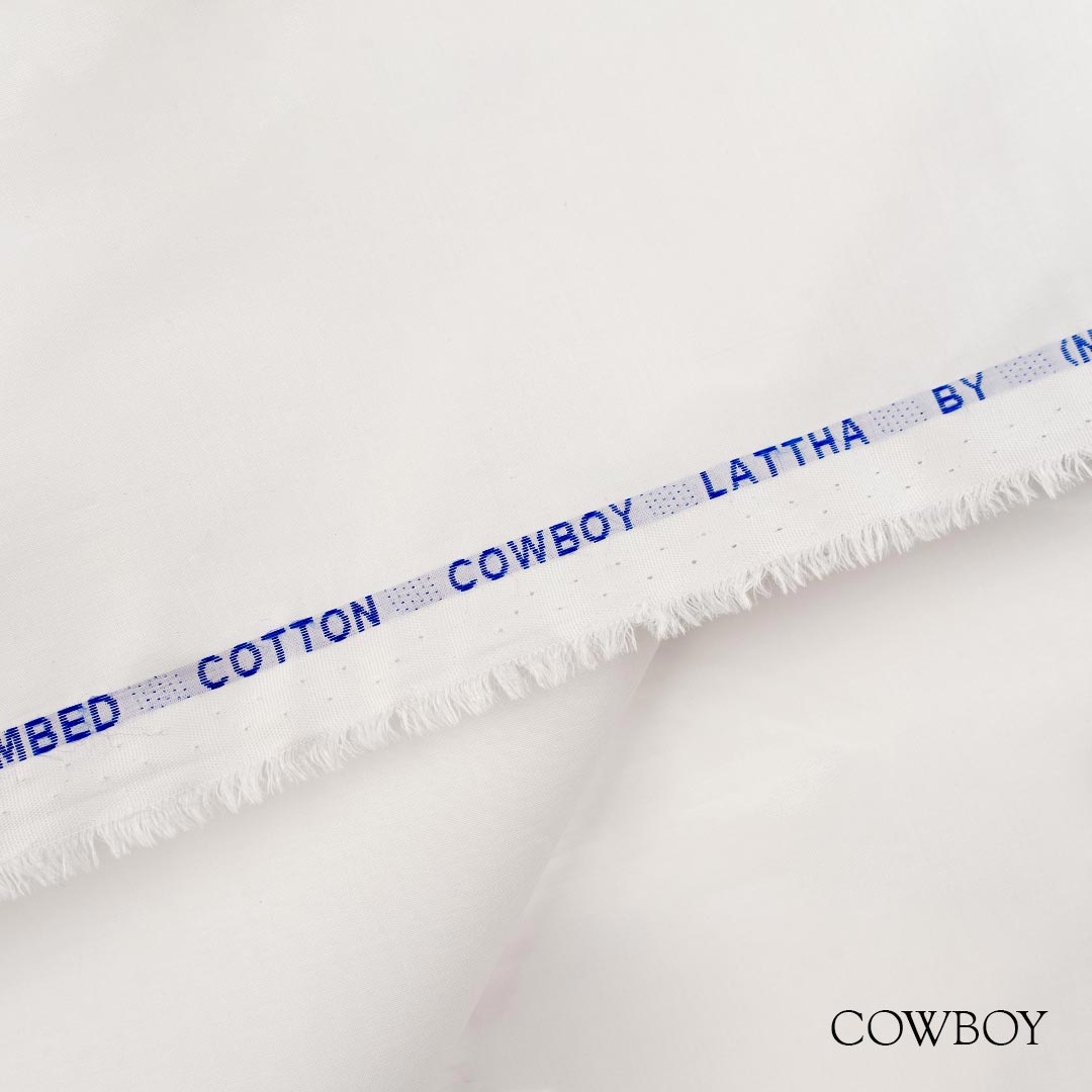 Premium Cowboy cotton fabric with fine yarn and compact structure