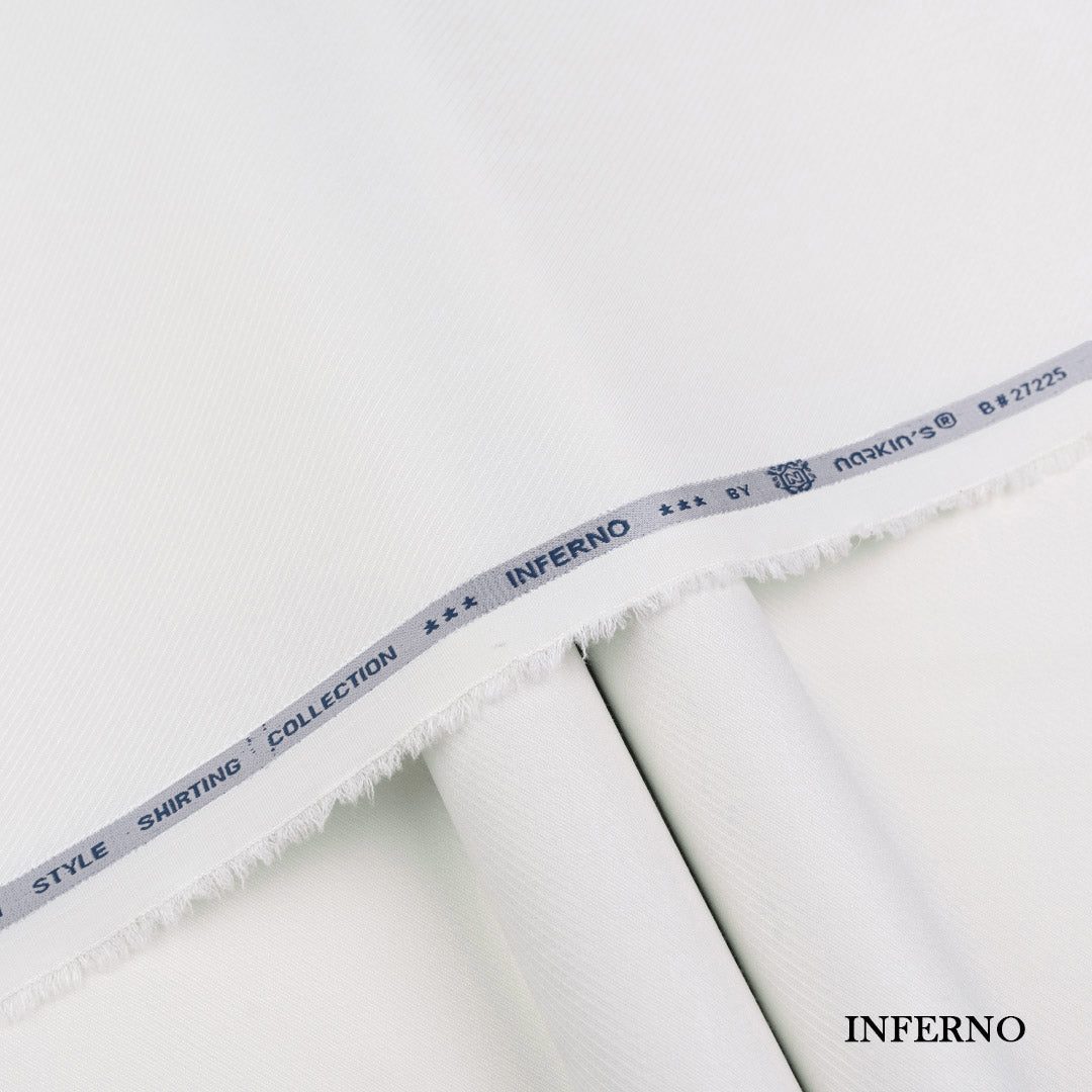 Inferno Shirting wash and wear fabric with self dobby texture and rich color