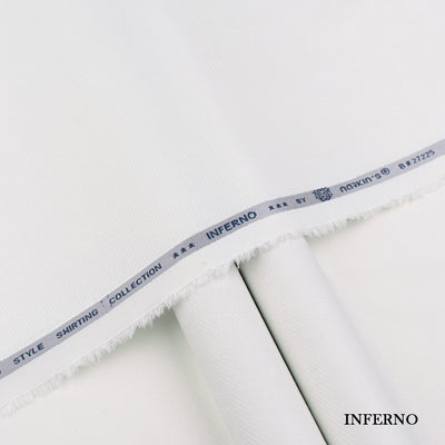 Inferno Shirting wash and wear fabric with self dobby texture and rich color