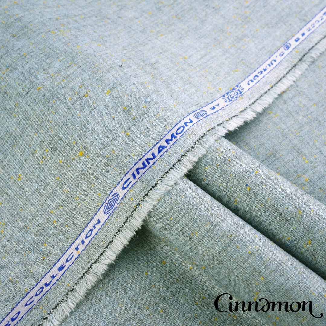 Premium Cinnamon winter wash & wear fabric in woolen textured finish