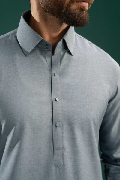Denim Blue - Stitched Shalwar Kameez - SWSC20
