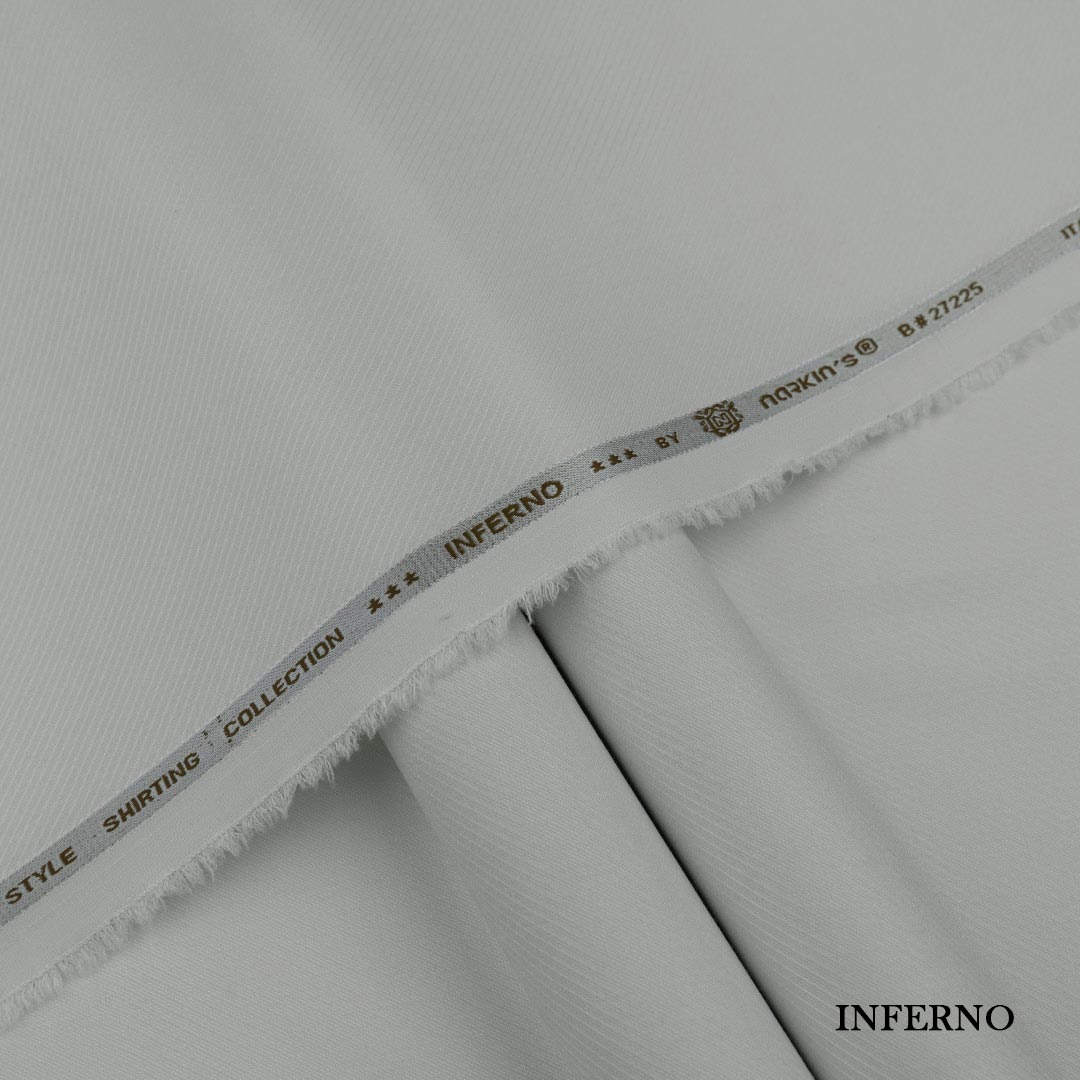 Inferno Shirting wash and wear fabric with self dobby texture and rich color