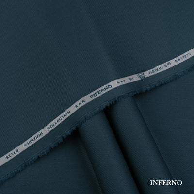 Inferno Shirting wash and wear fabric with self dobby texture and rich color