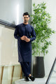 Stitched Shalwar Kameez (SPS36) Navy Blue