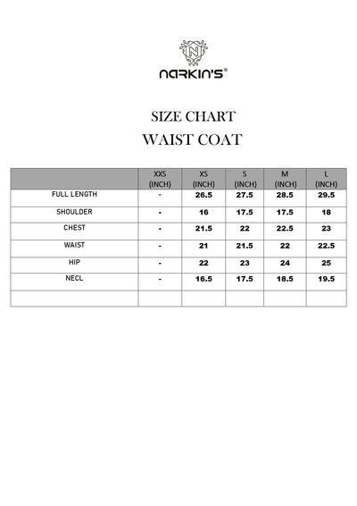 Waist Coat - Wine (NWC59)