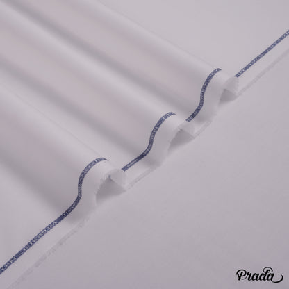 Prada unstitched winter fabric by Narkin's, 100% cotton, soft texture, medium weight, ideal for light to moderate winter wear.