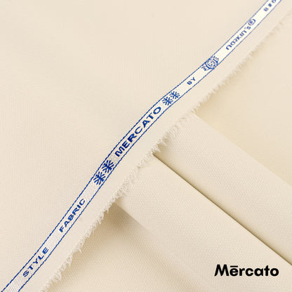 Mercato unstitched winter wash & wear suiting fabric in soft twill weave by Narkin’s.