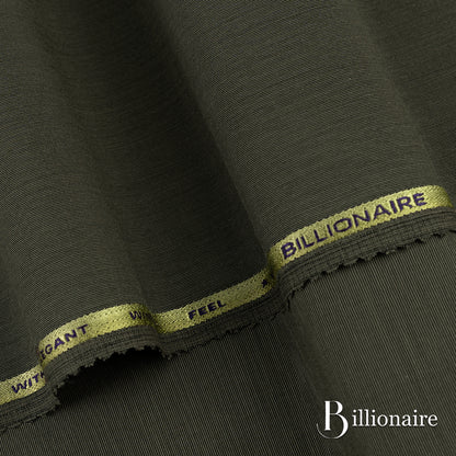Billionaire unstitched fabric with subtle texture and lustrous finish, perfect for winter wash & wear and festive or party occasions