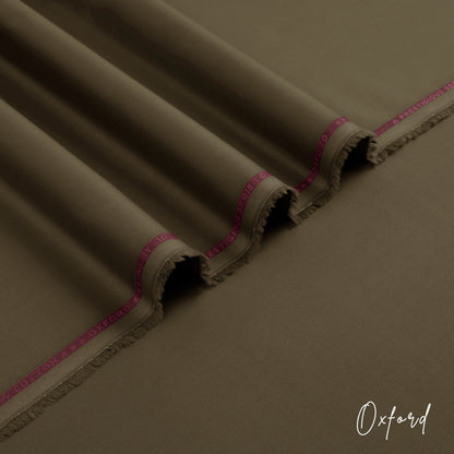 Oxford unstitched winter fabric in 100% cotton with soft touch and luxurious feel, ideal for mild to moderate winter wear.