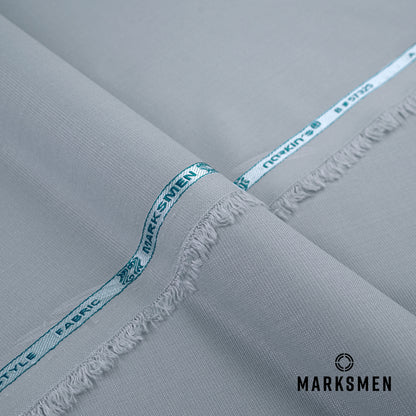 Marksmen unstitched winter wash & wear textured fabric with soft, lustrous finish and wrinkle-resistant construction.