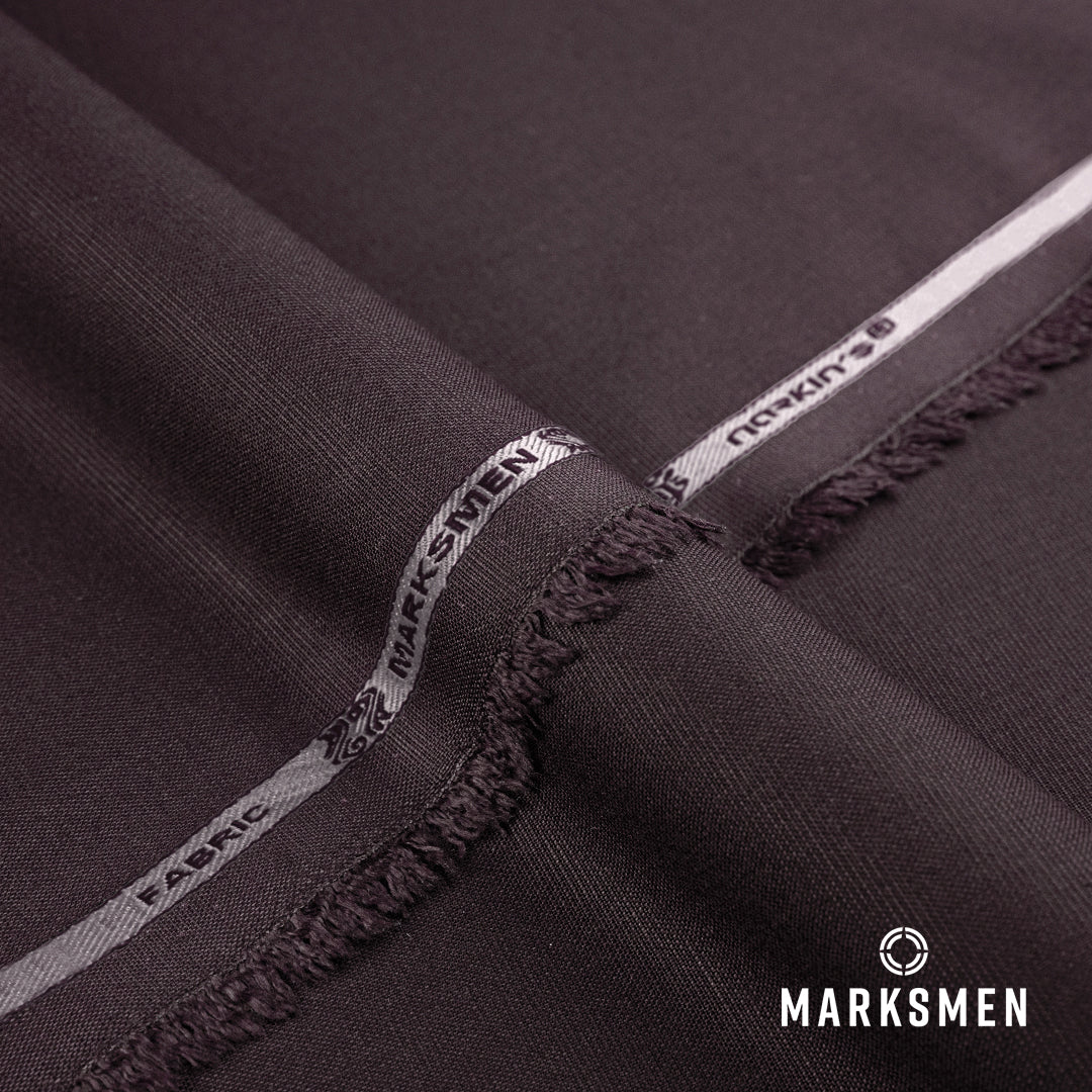 Marksmen unstitched winter wash & wear textured fabric with soft, lustrous finish and wrinkle-resistant construction.